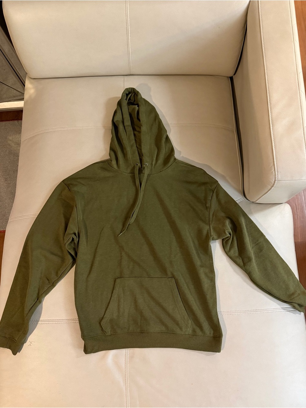 Men's Olive Green Pullover Hoodie